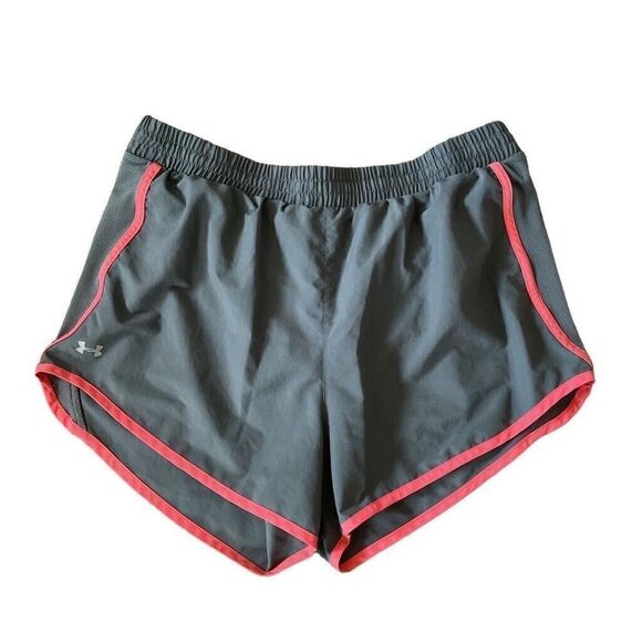 Under Armour Heat Gear Athletic Shorts Women's Large Gray Loose Fit - Picture 1 of 8